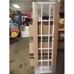 PVC WNDOW - 15 PANNEL FRAME - NEW - 2 PC - NO GLASS