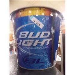 METAL BEER ICE BUCKET - BUD LIGHT