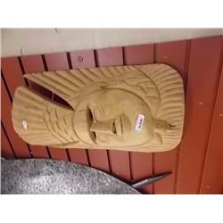 HAND CRAFTED WOOD CARVED WALL MASK