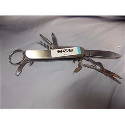 KNIFE- MULITI COULOURED 3"BLADE WITH BELT CLIP