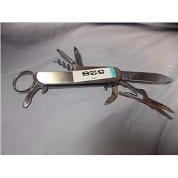 KNIFE- MULITI COULOURED 3"BLADE WITH BELT CLIP