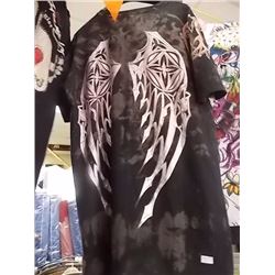 T-SHIRT - CHRISTIAN AUDIGER - "CHRISTIAN AUDIGER" ACROSS THE TOP AND ALL OVER IN RAZOR BLADES - SNAK