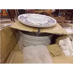 DISPLAY - CASE OF NEW MERCHANDISE - SERVING PLATES