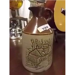 VINTAGE COLLECTABLE - ETCHED WHISKEY JUG