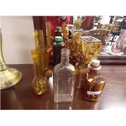 8 piece bottles and vases