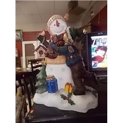 CHRISTMAS ORNIMENT- PLUG IN SNOW MAN - UNTESTED