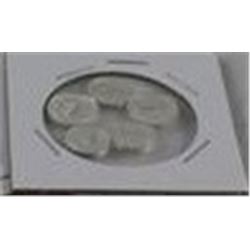 5 X .999 FINE SILVER ART ROUNDS, VARIOUS MOTIFS