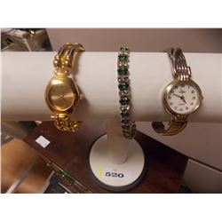 BRACELET & 2 WATCHES - COLLEGE - PHILIP VELIS' = 3 PC TTL