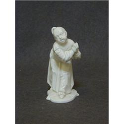 A EUROPEAN FIGURE OF A CHINMAN, early 20th Century, imitating blanc de chine, impressed '67/3', h...