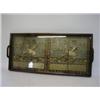 Image 1 : A BULLION WORK TEXTILE PANEL, possibly late 19th Century, from a robe, ho ho birds in flight on a...