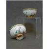 Image 1 : A PAIR OF KUTAMI BOWLS, decorated with a base border of grey herons among gold reeds (2)  50-70...