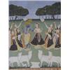 Image 1 : AN INDIAN 19TH CENTURY RAGAMALA PAINTING, from illustrations of sings of southern India 27cmx 20c...