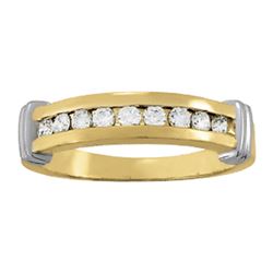 14kt gold 3.93 gram Wedding Bands/Channel Set