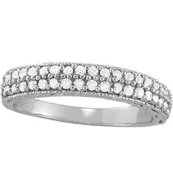 14kt gold 3.19 gram Wedding Bands/Pave