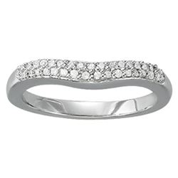 14kt gold 3.1 gram Wedding Bands/Pave