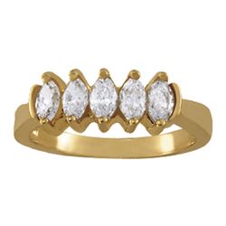 14kt gold 3.64 gram Wedding Bands/Fancy Shape/Marquise