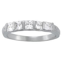 14kt gold 3.52 gram Wedding Bands/Fancy Shape/Princess