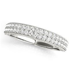 14kt gold 3.38 gram Wedding Bands/Pave