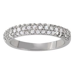 14kt gold 2.55 gram Wedding Bands/Pave