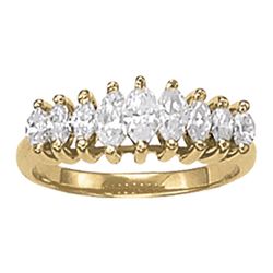 14kt gold 4 gram Wedding Bands/Fancy Shape/Marquise