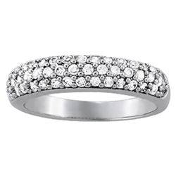 14kt gold 4.6 gram Wedding Bands/Pave