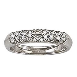 14kt gold 4.04 gram Wedding Bands/Pave