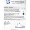 Image 3 : 4.39 ctw Tanzanite and Diamond Pendant With Chain - 14KT White Gold