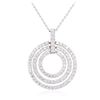 Image 2 : 14KT White Gold 2.05 ctw Diamond Pendant With Chain