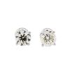 Image 1 : 1.40 ctw Diamond Stud Earrings - 14KT White Gold