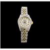 Image 1 : Rolex 18KT Two-Tone Diamond DateJust Ladies Watch