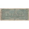 Image 2 : 1864 $20 Confederate States of America Bank Note