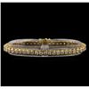 Image 1 : 6.14 ctw Diamond Bracelet - 14KT Yellow Gold