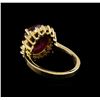 Image 3 : 5.40 ctw Ruby and Diamond Ring - 14KT Yellow Gold