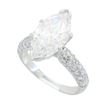 Image 2 : 3.90 ctw Diamond Ring - 18KT White Gold
