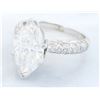 Image 4 : 3.90 ctw Diamond Ring - 18KT White Gold