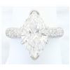 Image 7 : 3.90 ctw Diamond Ring - 18KT White Gold