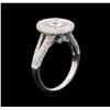 Image 4 : 1.72 ctw Diamond Ring - 18KT White Gold