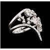 Image 1 : 18KT White Gold 1.08 ctw Diamond Ring