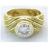 Image 6 : 0.78 ctw Diamond Ring - 18KT Yellow Gold