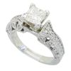 Image 8 : 1.30 ctw Certified Diamond Ring - 14KT White Gold