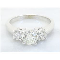 1.09 ctw Diamond Ring - 14KT White Gold