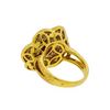 Image 3 : 2.55 ctw Red Spinel and Diamond Ring - 18KT Yellow Gold