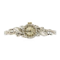 Rolex 18KT White Gold 1.72 ctw Diamond Orchid Vintage Ladies Watch