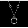 Image 2 : 1.01 ctw Diamond Necklace - 14KT White Gold