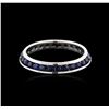 Image 2 : 14KT White Gold 1.53 ctw Sapphire Ring
