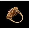 Image 3 : 6.19 ctw Spessartite and Diamond Ring - 18KT Rose Gold