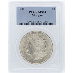 1921 PCGS MS64 Morgan Silver Dollar