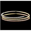 Image 1 : 2.67 ctw Diamond Bracelet - 14KT Tri Color Gold