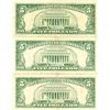 Image 2 : 1963 $5 VG/XF Red Seal Note Lot of 3