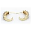 Image 6 : 1.00 ctw Diamond Earrings - 14KT Yellow Gold